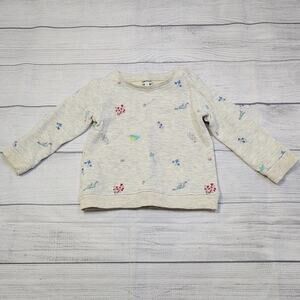 2 Bon Ton Embroidered Floral Pullover
